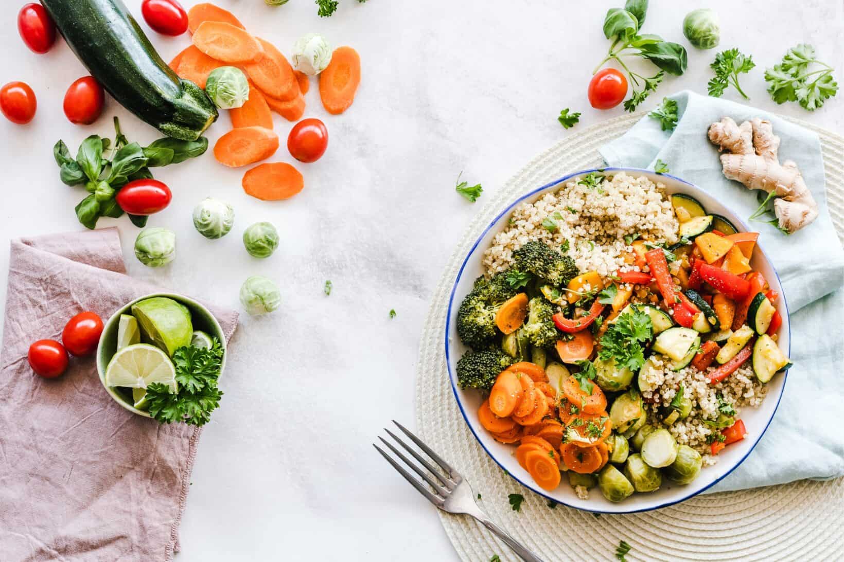 bowl of healthy food